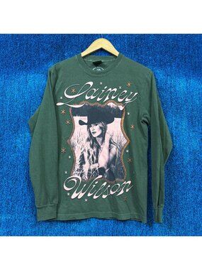 Lainey Wilson Whirlwind Tour Country Green LS T-shirt Size Small